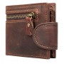 Portefeuille, portemonnaie Homme en Cuir de Vachette Véritable, calpin Style Vintage avec Moraillon
