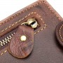 Portefeuille, portemonnaie Homme en Cuir de Vachette Véritable, calpin Style Vintage avec Moraillon