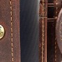 Portefeuille, portemonnaie Homme en Cuir de Vachette Véritable, calpin Style Vintage avec Moraillon