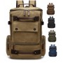 Sac à Dos Homme Vintage en Toile, Grande Capacité et Compartiment Ordinateur