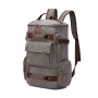 Sac à Dos Homme Vintage en Toile, Grande Capacité et Compartiment Ordinateur