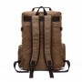 Sac à Dos Homme Vintage en Toile, Grande Capacité et Compartiment Ordinateur