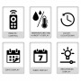 Horloge Murale LED Ronde 10 pouces avec Alarme, Température et Humidité – Compte à Rebours et Télécommande