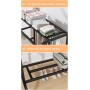 Rack à Vêtements Robuste avec Roulettes et Espace de Rangement – 120×50 cm