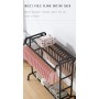 Rack à Vêtements Robuste avec Roulettes et Espace de Rangement – 120×50 cm