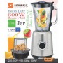 Mixeur, Moulin Sayona SB-4469, 2-en-1, 1.75L, 600W, Bocaux en Verre