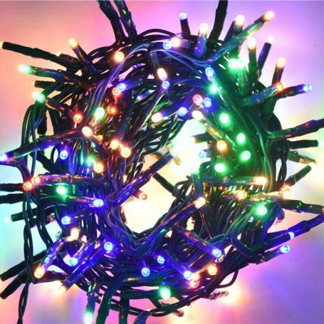 Lot de lumière multicolore, Super Bright DEL CLUSTER pour l'éclairage de l'arbre de Noël, multi fonction, 180 LED.