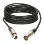 Câble XLR Microphone 5 m, Mâle vers Femelle, 3 Broches, Équilibré, DMX