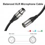 Câble XLR Microphone 5 m, Mâle vers Femelle, 3 Broches, Équilibré, DMX