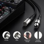 Câble XLR Microphone 5 m, Mâle vers Femelle, 3 Broches, Équilibré, DMX