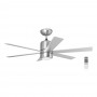 Ventilateur de plafond, 3 vitesses, 6 lames, 132 cm, Gris -  CP 50120