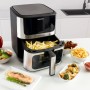 Friteuse à air chaud, Taurus Air Fry Digital 7S View –6,5L / 1600W, 8 programmes préréglés, Grille antiadhésive