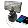 Lampe de Travail LED Portable 180W, Compatible Batteries Makita 18V, Éclairage puissant et homogène pour tout typesde tâches