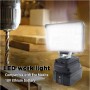 Lampe de Travail LED Portable 180W, Compatible Batteries Makita 18V, Éclairage puissant et homogène pour tout typesde tâches