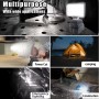 Lampe de Travail LED Portable 180W, Compatible Batteries Makita 18V, Éclairage puissant et homogène pour tout typesde tâches