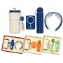 Kit cadeau multi-accessoires – Gourde, Ventilateur de cou, Parapluie pliable et Power bank