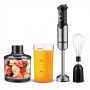 Mixeur Plongeant Multifonction SPJ HBX-SS1200W, 3 en 1, 1200W en Inox , 2 vitesses avec variateur progressif