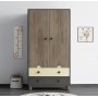 Armoire, Garde-robe pliable UL-23S451-2, à 2 portes – Design moderne et pratique