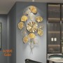 Horloge Murale de décoration style Feuille de Ginkgo A298, Design Moderne & Luxueux