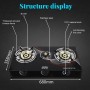 Cuisinière à Gaz Professionnelle WINNING STAR ST-9655, 2 Brûleurs en Acier Inoxydable