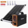 Système Solaire Portable Yobolife 150W, DC 12V et AC 220V, avec 4 ampoules LED de 3W, pour le Camping et la Maison