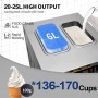 Crèmerie, Machine à Glace SK-L25, 25L/H, 1950W, Professionnelle, Refroidissement rapide et stable.