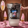 Crèmerie, Machine à Glace SK-L25, 25L/H, 1950W, Professionnelle, Refroidissement rapide et stable.