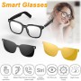 Lunettes Intelligentes DUNSPIN DS-GL3 PRO, Fonction IA, 100+ langues de traduction, Audio, Appels Mains Libres