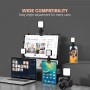 Lampe de Remplissage Mini Portable WL62 Photo 49 LED avec Clip pour Caméra, Smartphone et Ordinateur