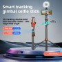 Selfie Stick Rotatif AI 360° avec Suivi Automatique du Visage – Quatre Axes Anti-Secousse