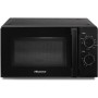 Micro-ondes Hisense H20MOMHB 20 Litres Noir, 700 W, 5 Power Levels, pour un usage domestique.