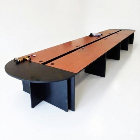 Table de Réunion contemporain 5 m pour entreprises, institutions, salles de conseil et conférence