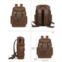 Sac à Dos Homme en Cuir Vintage, Grande capacité Style Classique & Résistant