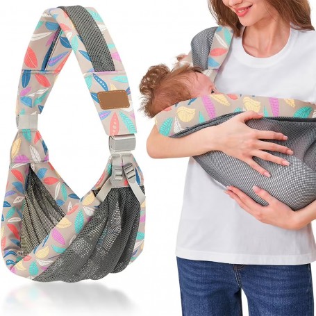 Porte-bébé Écharpe PABILE PA3405 – Réglable, Une Épaule, 0-3 Ans