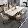 Ensemble Table à Manger en Marbre Moderne avec 6 Chaises – Mobilier de Luxe