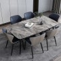 Table de Salle à Manger Contemporaine de Luxe, Plateau en Pierre Frittée