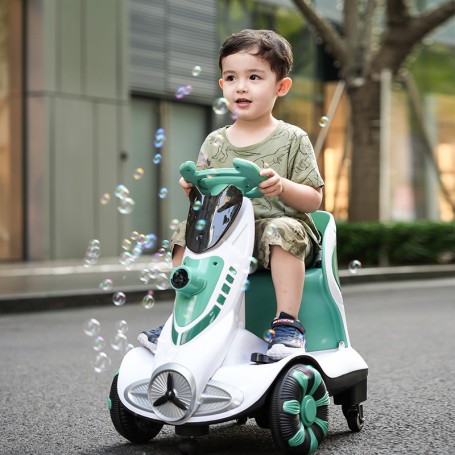 Voiture Électrique à Bulles pour Enfants – Rotation 360° avec Télécommande