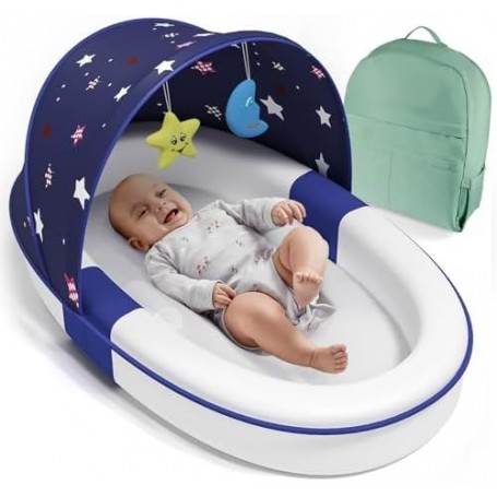 Lit Bionique Portable pour Bébé 0 à 12 ans, Anti-Pression et Pliable, Éponge écologique