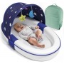 Lit Bionique Portable pour Bébé 0 à 12 ans, Anti-Pression et Pliable, Éponge écologique