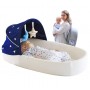 Lit Bionique Portable pour Bébé 0 à 12 ans, Anti-Pression et Pliable, Éponge écologique