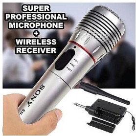 Microphone sans fil, dynamique unidirectionnelle, SONY WM-650, pour l'enregistrement, l'interview, les conférences…