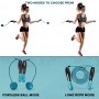 Corde à Sauter Fitness Numérique, Poignées ABS & Fil d’Acier Réglable