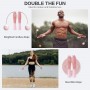 Corde à Sauter Fitness Numérique, Poignées ABS & Fil d’Acier Réglable