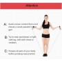 Corde à Sauter Fitness Numérique, Poignées ABS & Fil d’Acier Réglable