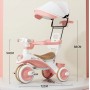 Poussette Tricycle 3 Roues pour Enfant 1 à 6 Ans, vélo de voyage et tricycle évolutif