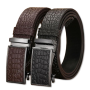 Ceinture en Cuir Homme WILLIAMPOLO, Boucle Automatique Tendance & Décontractée