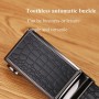 Ceinture en Cuir Homme WILLIAMPOLO, Boucle Automatique Tendance & Décontractée