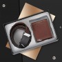 Ensemble Coffret Cadeau 2 Pièces, ceinture et porte-monnaie Homme en Cuir