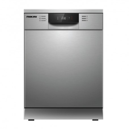 Lave-Vaisselle NIKAI NDW4114N1SS, 14 Couverts, 60 cm, A++, Dual Zone Wash