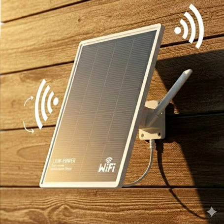 Routeur / Répéteur Wi-Fi Solaire Extérieur IP66 – 300 Mbps, Batterie 25 000 mAh